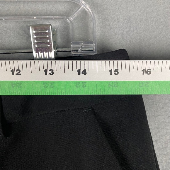 Express Editor Black Flat Front Stretch Dress Pants Womens Size 10S Short - Picture 8 of 11